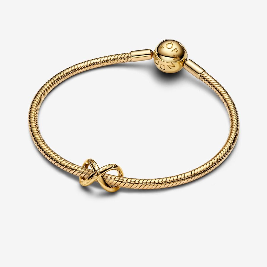 Pandora Forever & Always Infinity Charm Gold