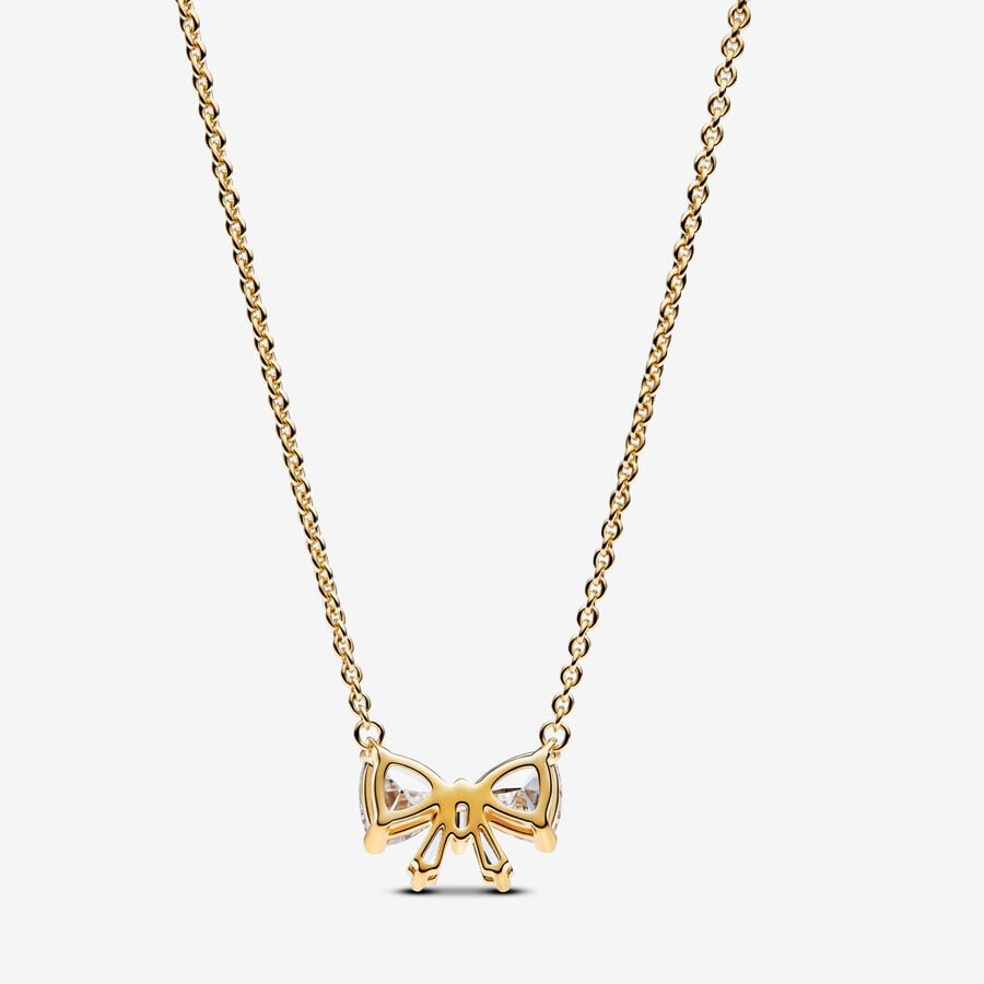 Pandora Sparkling Bow Necklace