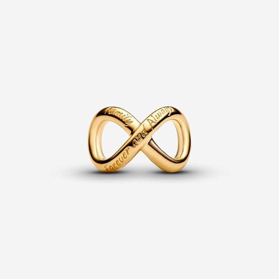 Pandora Forever & Always Infinity Charm Gold