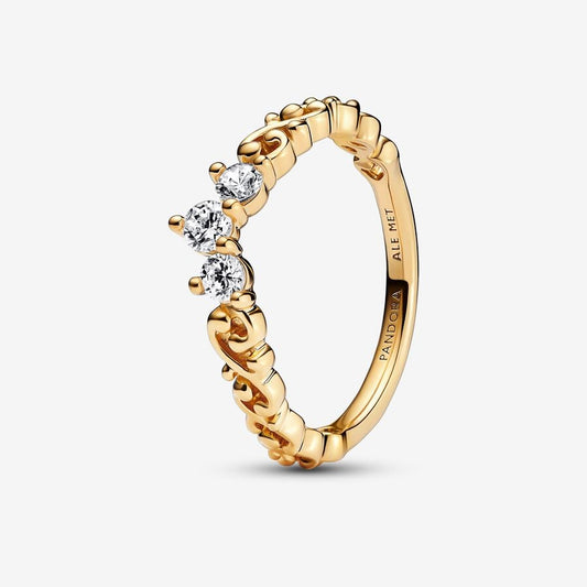 Pandora Gold Regal Swirl Tiara Ring