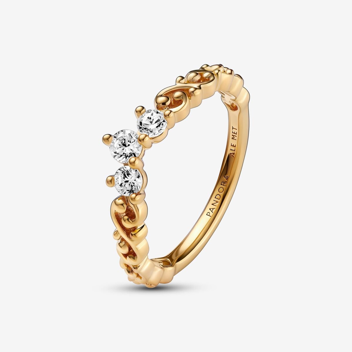 Pandora Gold Regal Swirl Tiara Ring